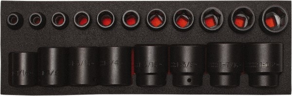 PROTO J74106K Impact Socket Set: 19 Pc Image