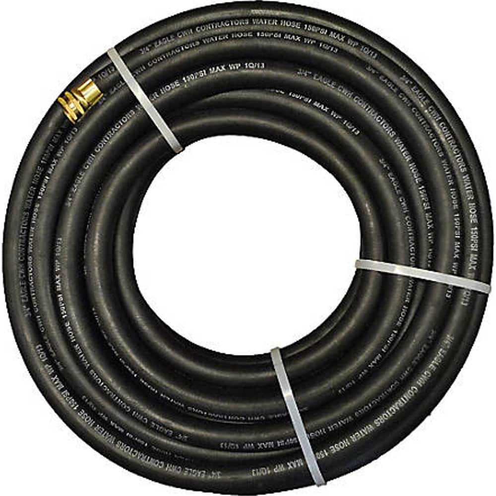 Water & Garden Hose; Hose Type: Water ; Hose Diameter (Inch): 3/4 ; Material: Rubber ; Thread Size: 3/4 ; Maximum Working Pressure: 150psi ; Overall Length (Feet): 50