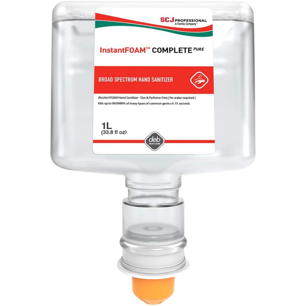 SC Johnson Professional IFC1TF Hand Sanitizer: Foam, 1 L Dispenser Refill, Contains 80% Alcohol 