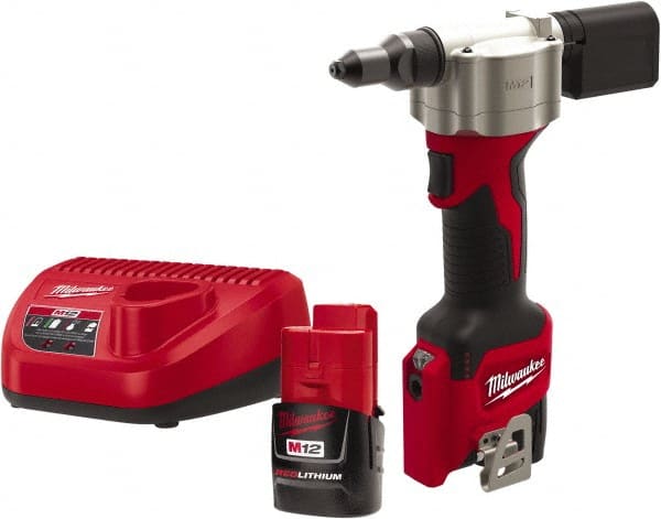 All up to 3/16" Closed End Rivet Capacity , 2,000 Lb Pull Force Cordless Electric Riveter