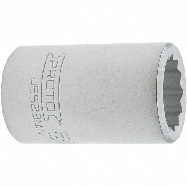 Standard  Hand Socket: 3/4" Drive, 23 mm Socket, 12-Point - Polished Finish