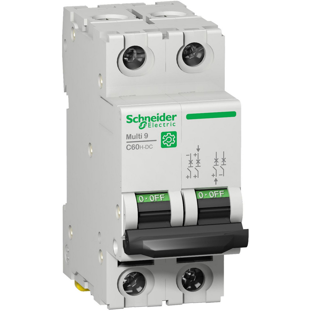 【ネスティア】C810H Schneider Electric - 6 Amp, 500 VDC, 2 Pole, Clip Mount C60H-DC