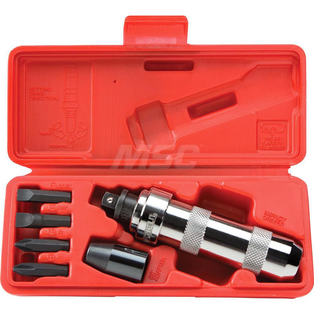 Screwdriver Insert Bit Set: 3/8" Drive
