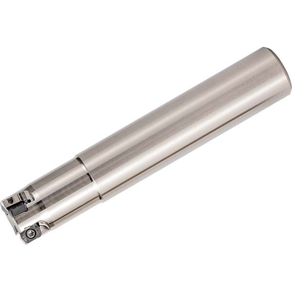 Indexable High-Feed End Mill: 5/8" Cut Dia, 5/8" Cylindrical Shank