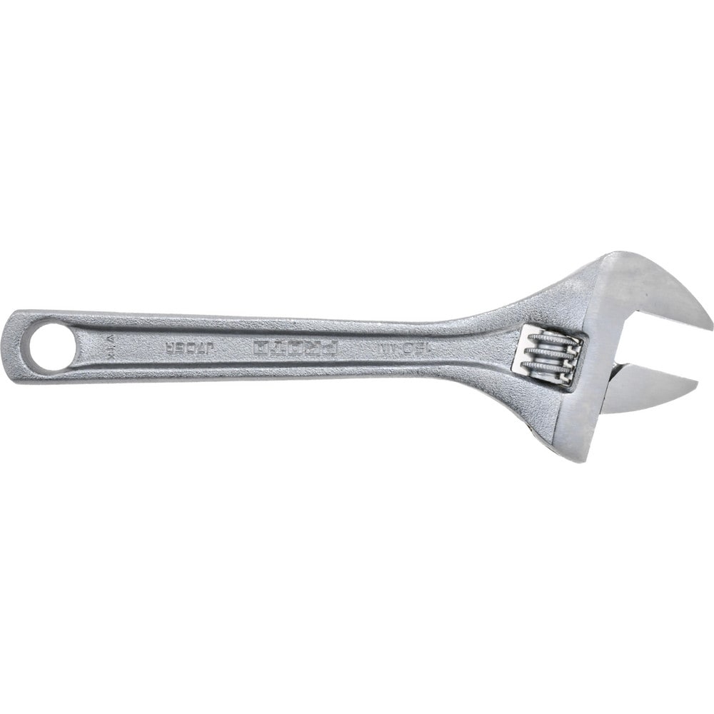 Adjustable Wrench: 6" OAL, 15/16" Jaw Capacity