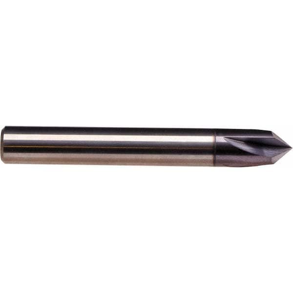 Emuge 1715A.090250 Chamfer Mill: 4 Flutes, Solid Carbide Image