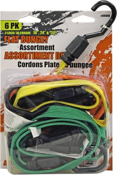 Erickson Manufacturing - Bungee Cord Tie Down: Plastic Hook, Non-Load Rated  - 46152914 - MSC Industrial Supply