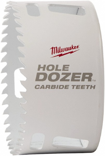 Hole Saw: 1-1/4" Saw Dia, 1-5/8" Cut Depth - Carbide-Tipped, Toothed Edge