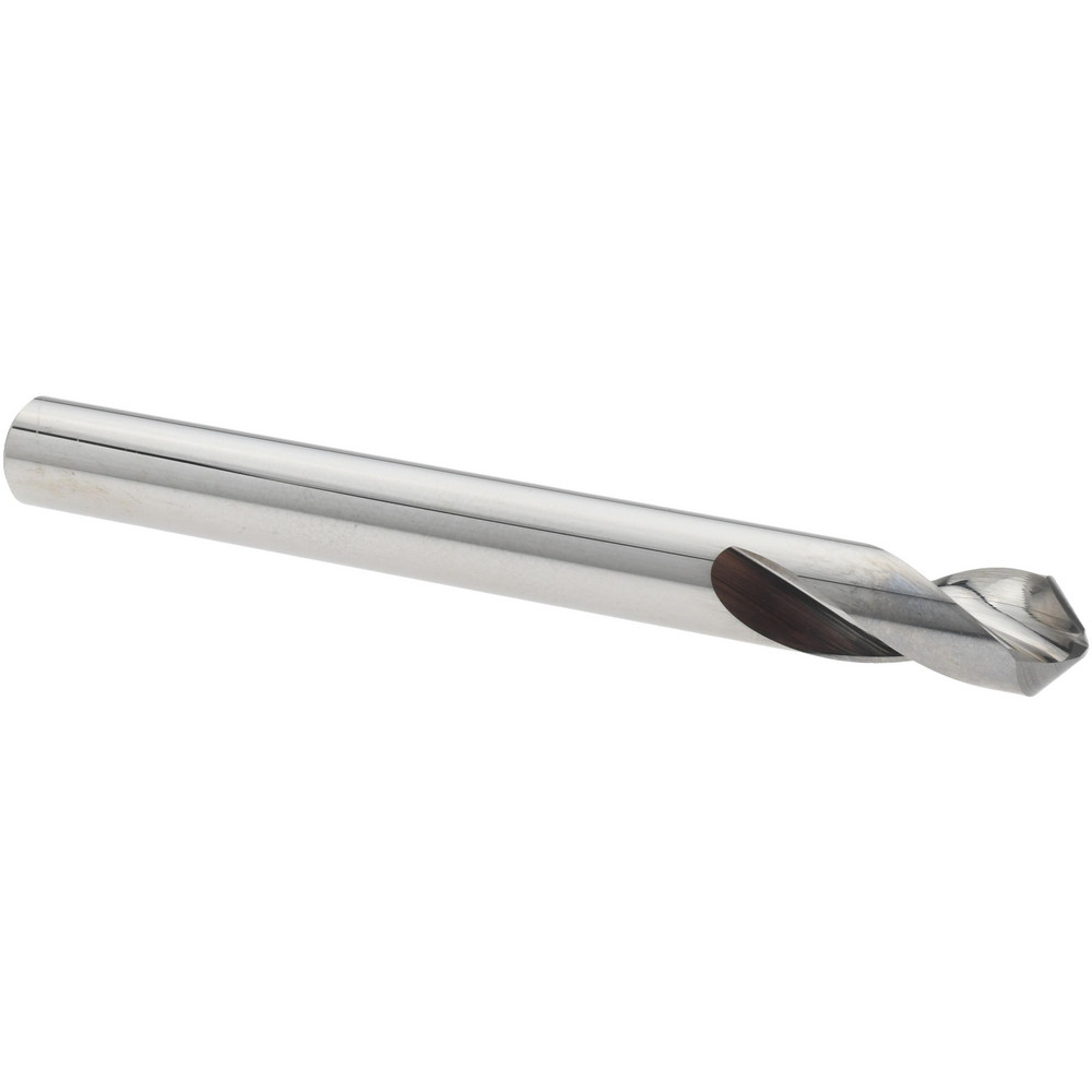 Spotting Drill: 1/4" Dia, 90 ° Point, 2-1/2" OAL, Solid Carbide