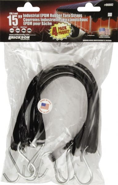 Tarp Strap Tie Down: S Hook, Non-Load Rated