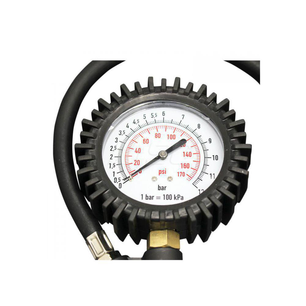 Milton 2 to 175 psi Dial EasyClip Tire Pressure Gauge 46475679 MSC Industrial Supply