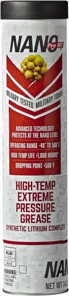 Nano Pro MT NDT14GR High Temperature Grease: 14 oz Cartridge, Lithium Complex 