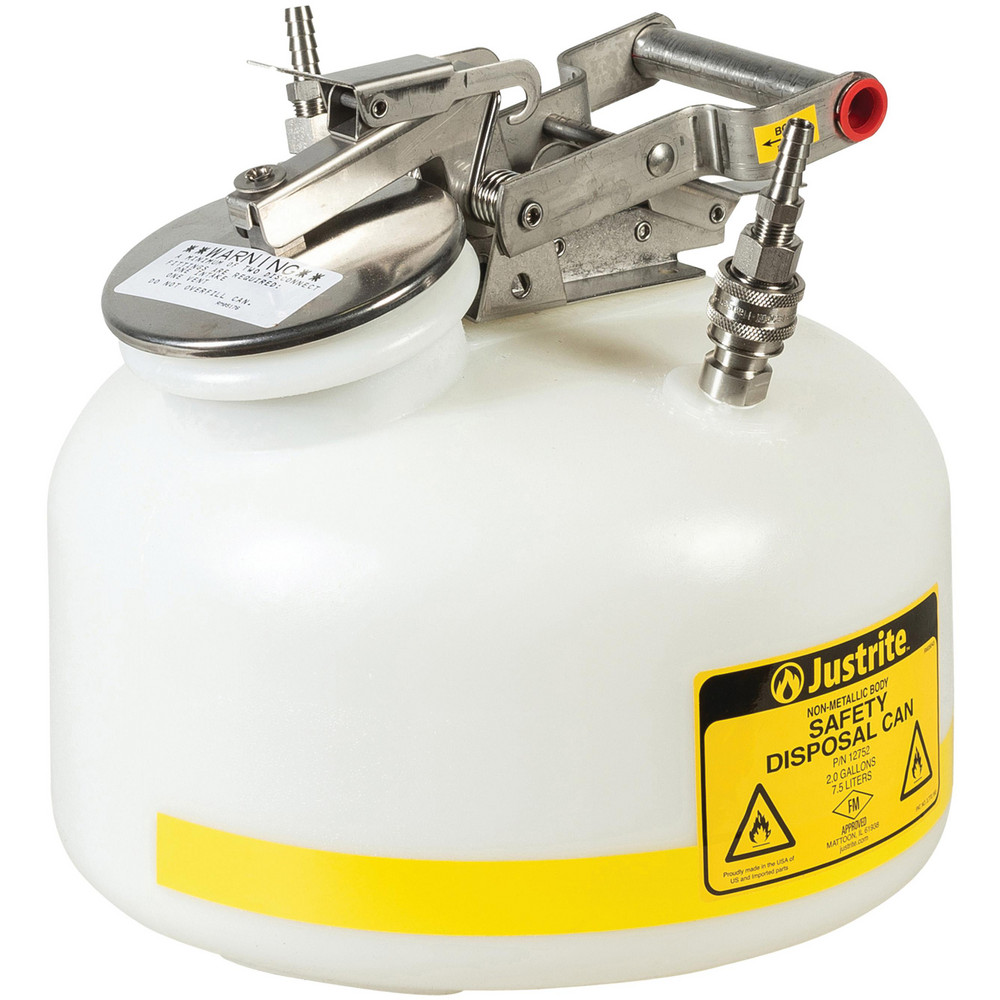 Justrite® Safety Disposal Cans; Capacity 2.000 gal; Can Material