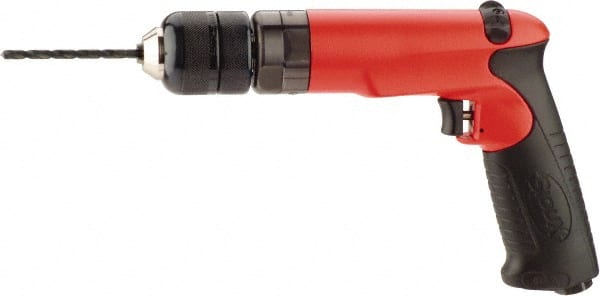 Sioux Tools SDR10P40RK3 Air Drill: 3/8" Keyed & Keyless Chuck, Reversible 