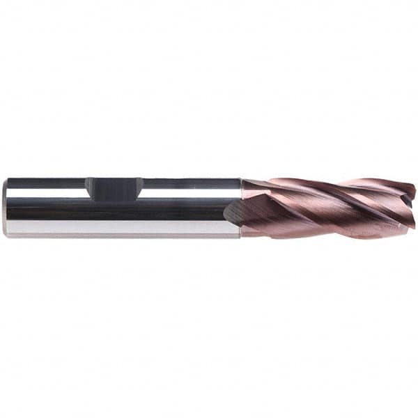 Emuge 1999A.0750 3/4" Diam 4-Flute 38° Solid Carbide 0.012" Chamfer Length Square Roughing & Finishing End Mill 