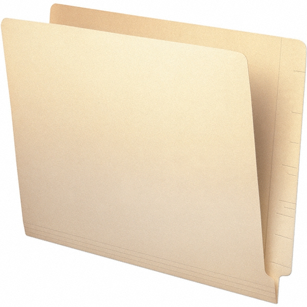 UNIVERSAL File Folders with End Tab Letter, Manila, 100/Pack MSC