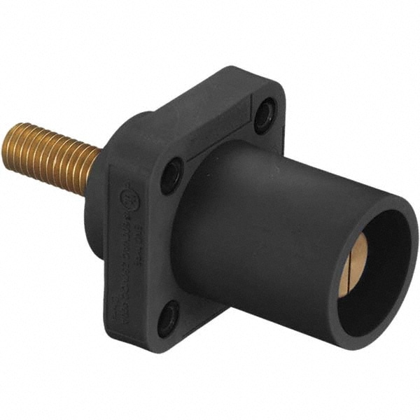 Single Pole Plugs & Connectors; Connector Type: Male ; End Style: Male ; Termination Method: Threaded Stud ; Amperage: 400 ; Voltage: 250 VDC/600 VAC ; Maximum Compatible Wire Size (AWG): 4