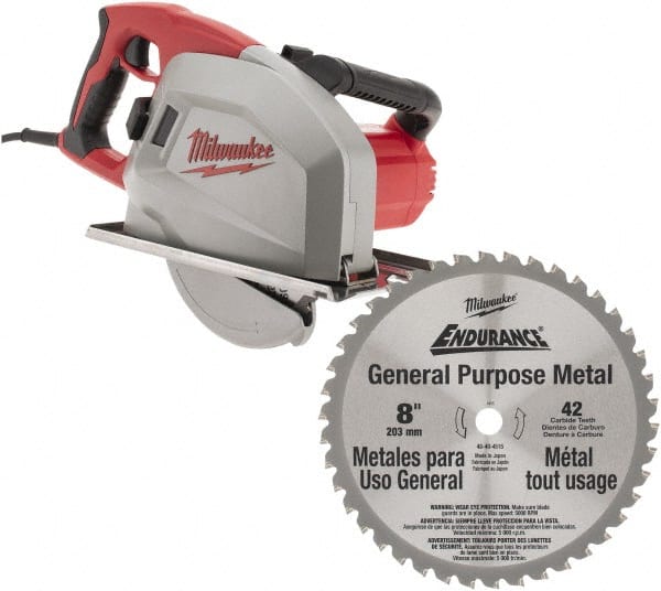Milwaukee Tool 13 Amps, 8″ Blade Diam, 3,700 RPM, Electric Circular Saw  46567566 MSC Industrial Supply