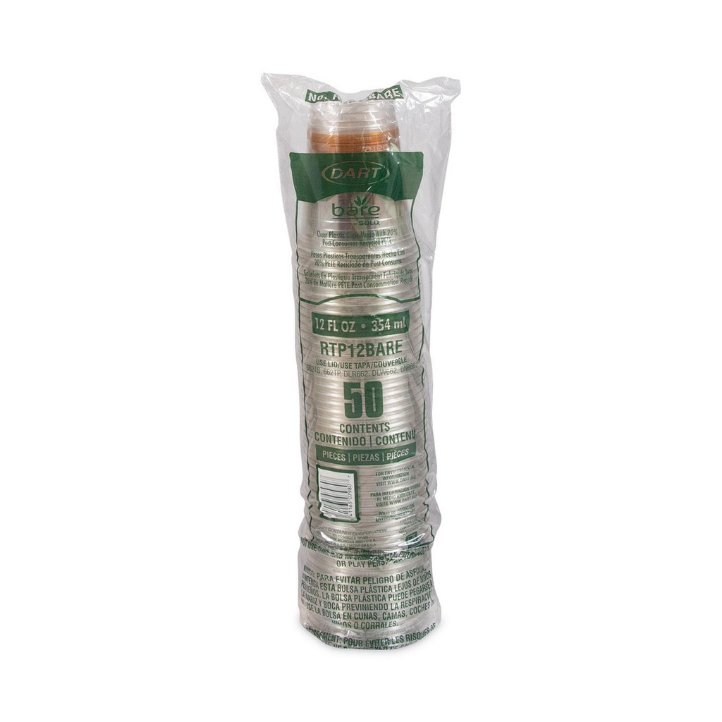 Solo - (20) 50 Pack, 12-14 oz Bare Eco-Forward RPET Cold Cups | MSC Direct