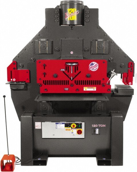 Ironworker: 11" Throat Depth, 120 Ton Punch, 1-1/2" (1" Mild Steel) Hole