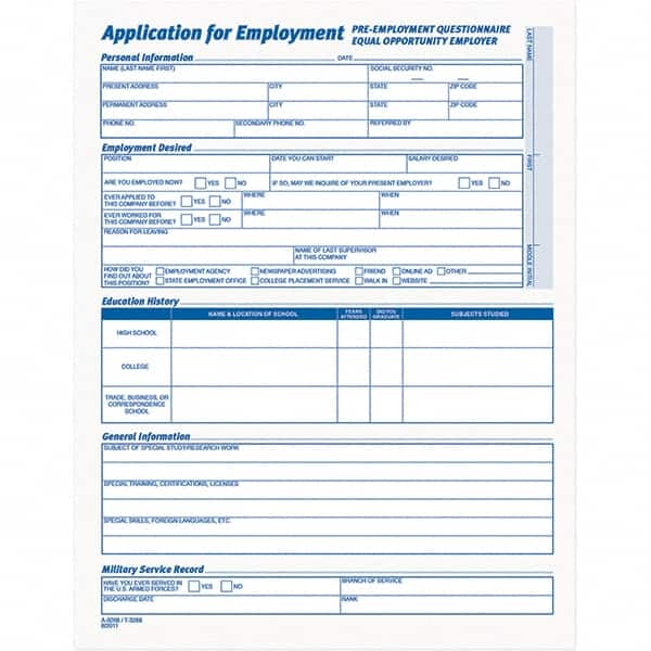 TOPS - Application: 25 Sheets, White Paper | MSC Industrial Supply Co.