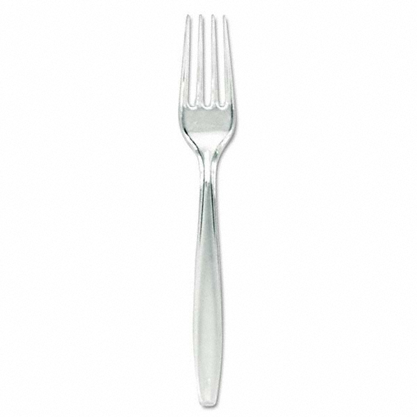 Dixie Plastic Cutlery, Forks, Heavyweight, Clear MSC Direct