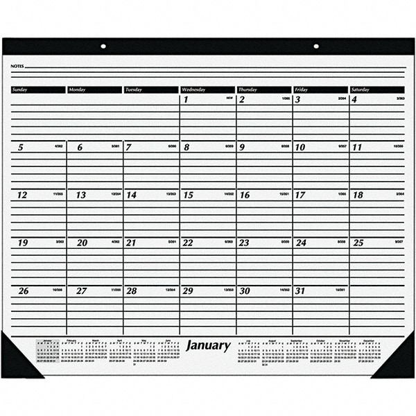 AT-A-GLANCE - Desk Pad Calendar: 12 Sheets | MSC Direct