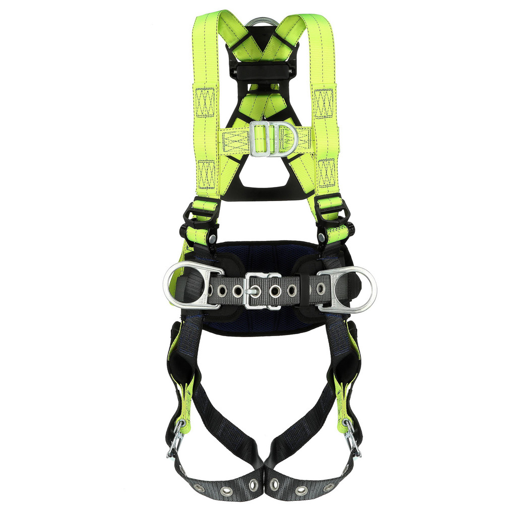 DBI/SALA | ExoFit Fall Protection Harnesses: 420.000 Lb, Construction Style, Size 3X-Large, For Climbing, Polyester, Back, Front & Hip D-Ring