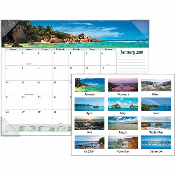 AT A GLANCE 12 Sheet 22 X 17 Desk Pad Calendar 46623146 MSC 