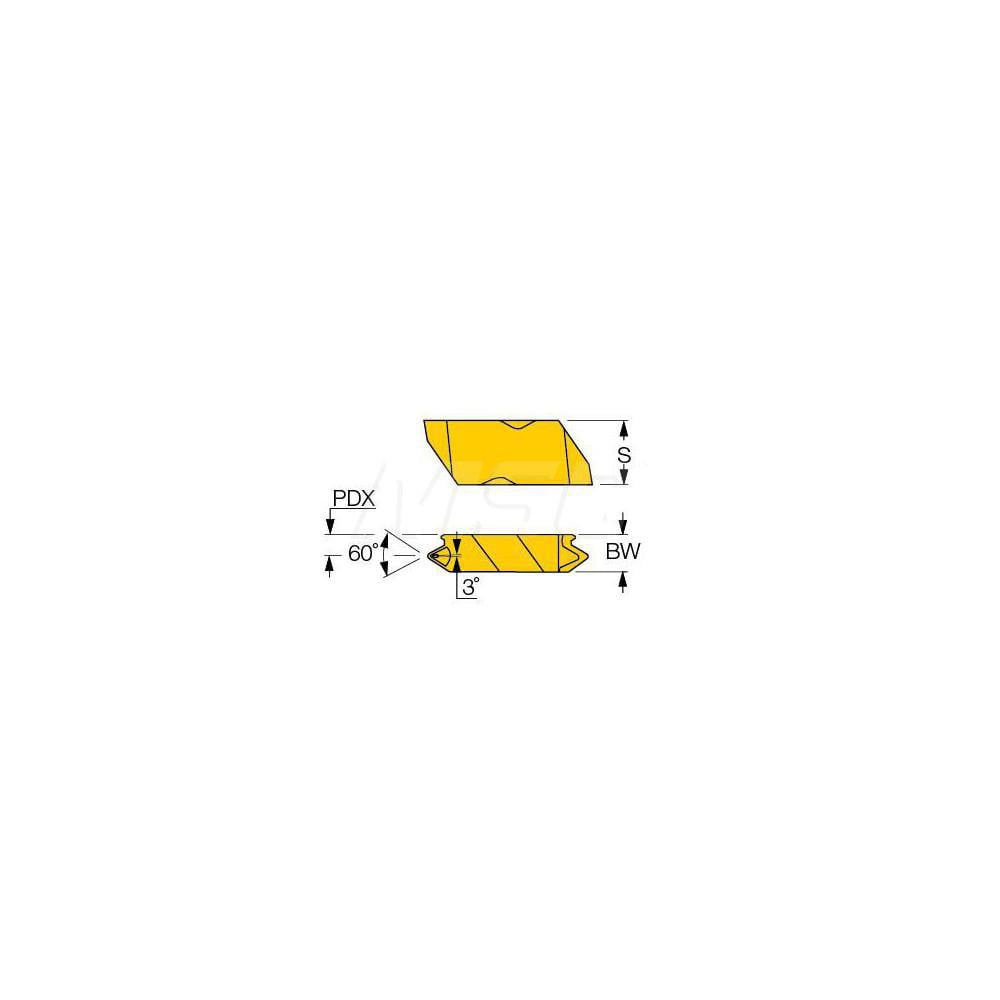 Iscar - Threading Insert: 3 Size, FLDC Style, IC908 Grade, Fine ...