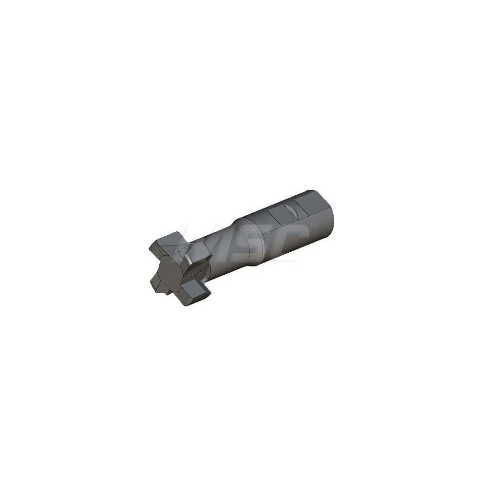 48mm Cut Diam, 22mm Cut Width, 32mm Shank Diam, Indexable T-Slot Cutter