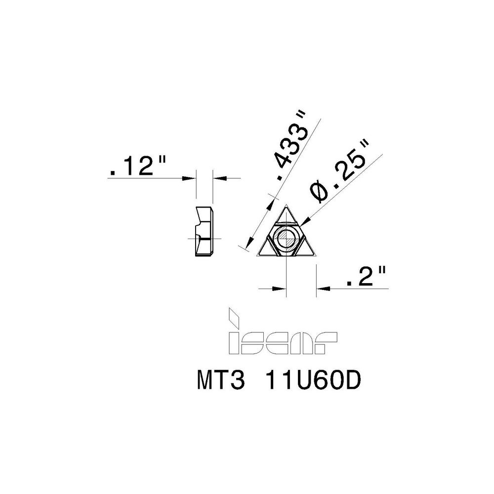 Iscar MT311U60D IC908 Carbide Thread Mill Insert MSC Industrial Supply Co.