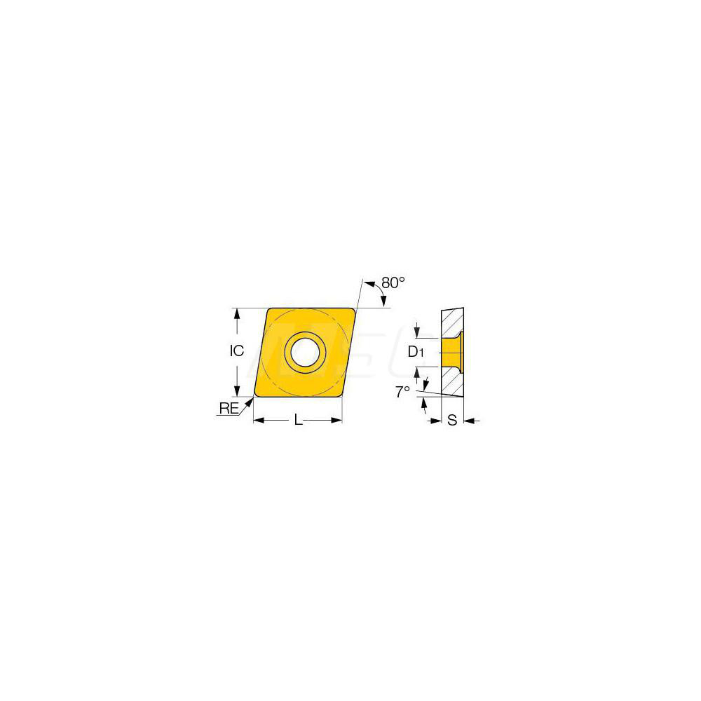 Iscar - Turning Insert: CCMT2-1-14 IC830, Carbide | MSC Direct