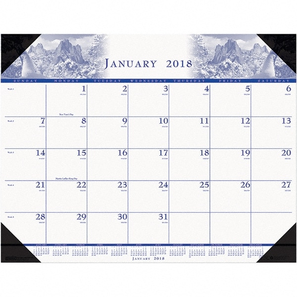 House of Doolittle Desk Pad Calendar 12 Sheets MSC Industrial