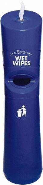 Blue Polyethylene Manual Wipe Dispenser