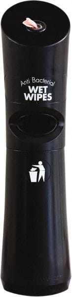 Black Polyethylene Manual Wipe Dispenser