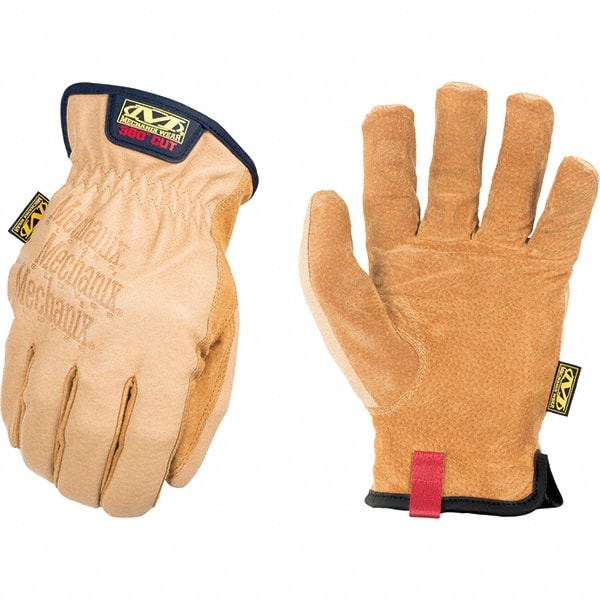Mechanix Wear LD-C75-009 Cut-Resistant Gloves: Size M, ANSI Cut A9, Leather 