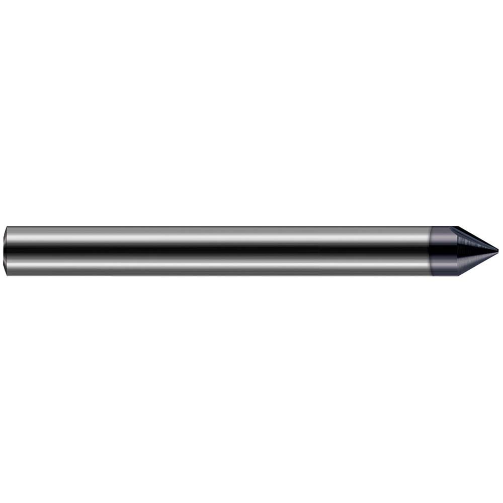 Harvey Tool 876516-C6 Engraving Cutter: 90 °, 1/4" Dia, 0.01" Tip Dia, Tipped Off Point, Solid Carbide Image