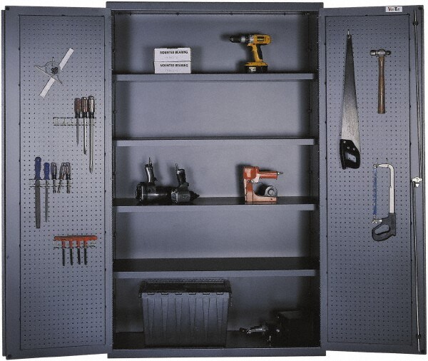 Pegboard Storage Cabinet: 48" Wide, 24" Deep, 78" High