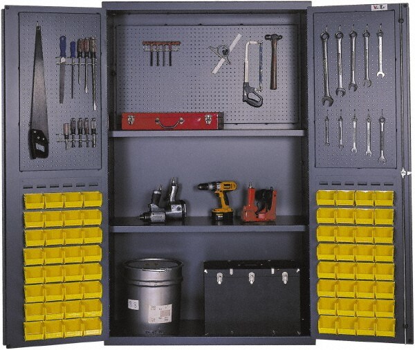 Pegboard Storage Cabinet: 48" Wide, 24" Deep, 78" High
