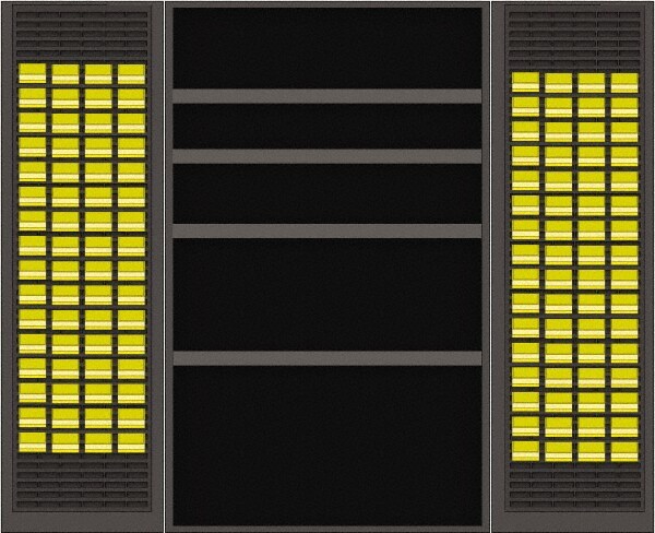 Bin Storage Cabinet: 48" Wide, 24" Deep, 78" High