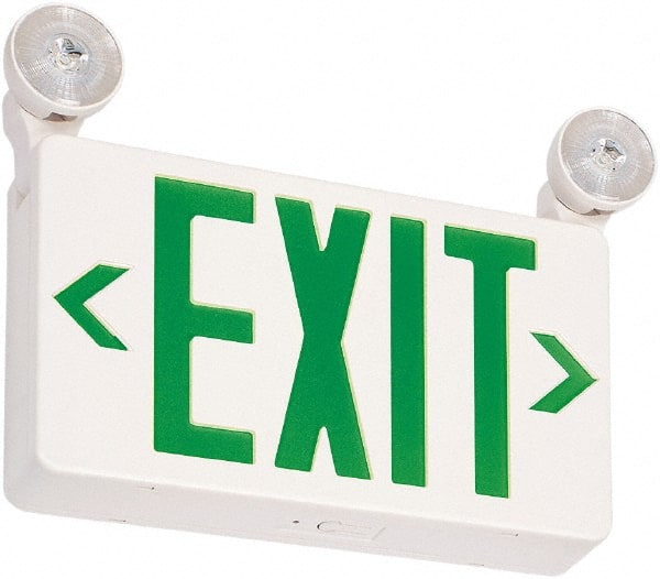 1 Face Ceiling & Wall Mount LED Combination Exit Signs