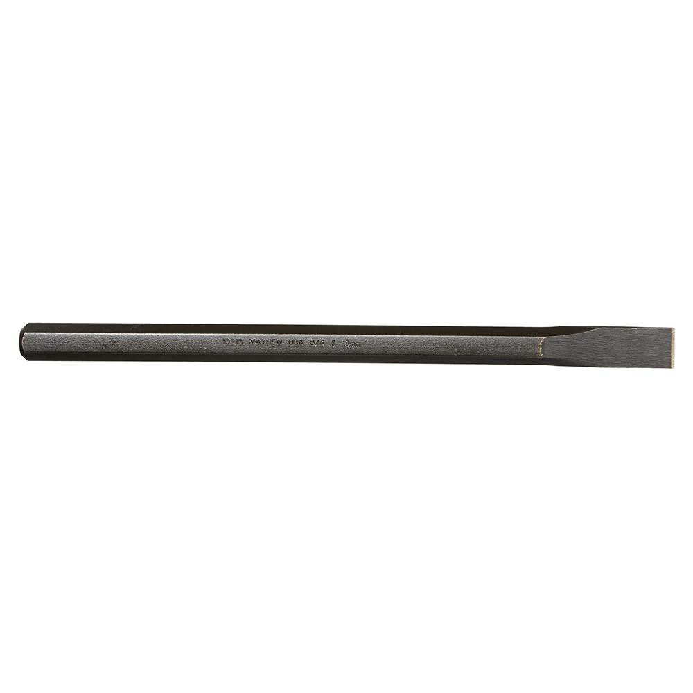 Mayhew Steel Cold Chisel: 3/4" x 12" - ASME B107.410-2008 & B107.