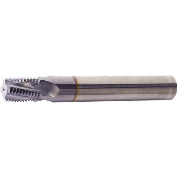 Vargus 80325 Helical Flute Thread Mill: 1/2-14, Internal & External, 4 Flute, 3.15" Shank Dia, Solid Carbide 