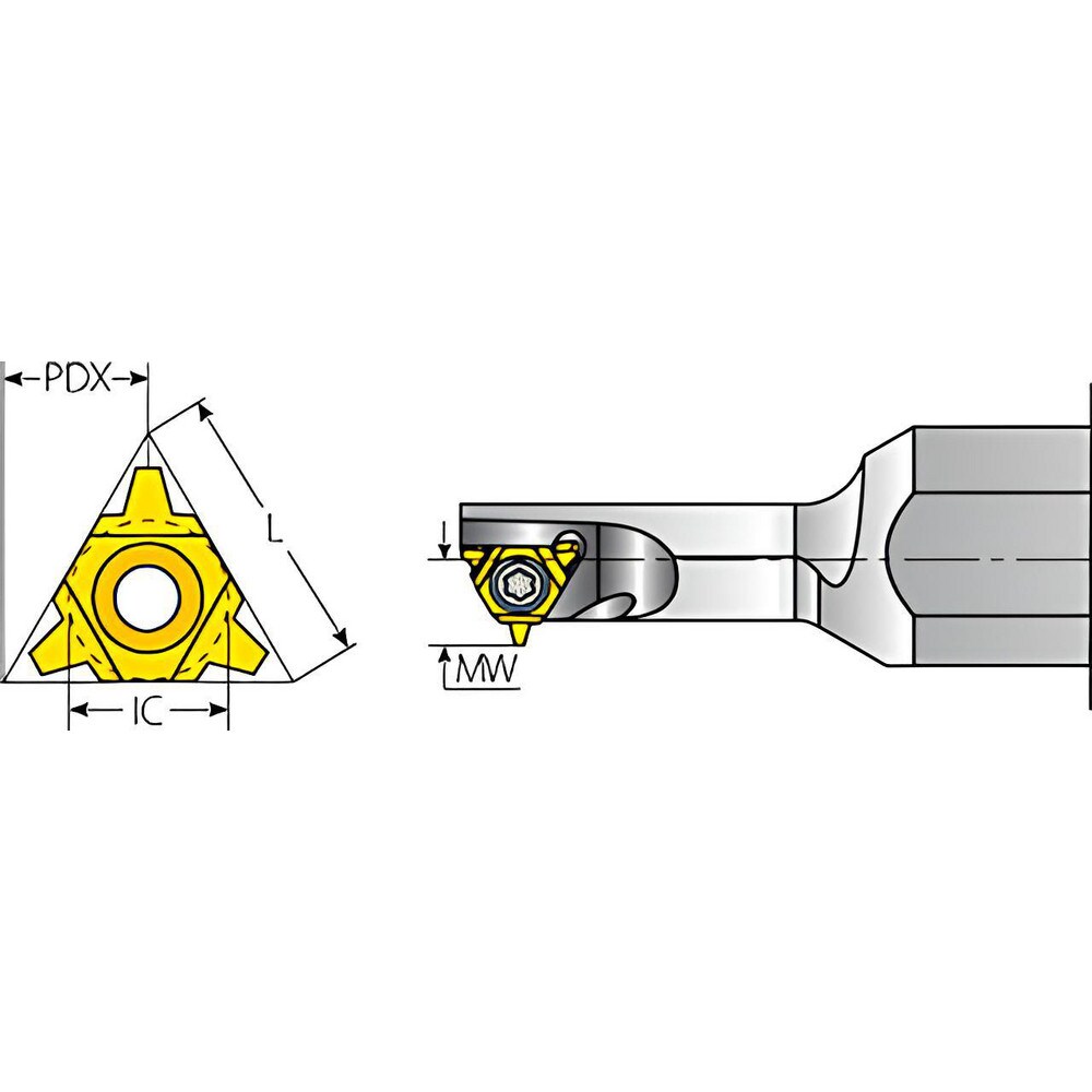 Vargus - Laydown Threading Insert: 60KUIR10ACME158005 VTX, Carbide ...