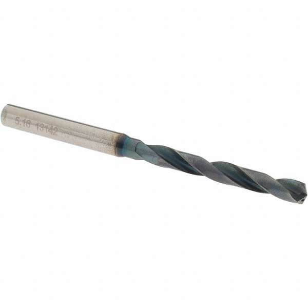 OSG HP255-2031 Jobber Length Drill Bit: 0.2031" Dia, 140 &deg;, Solid Carbide Image