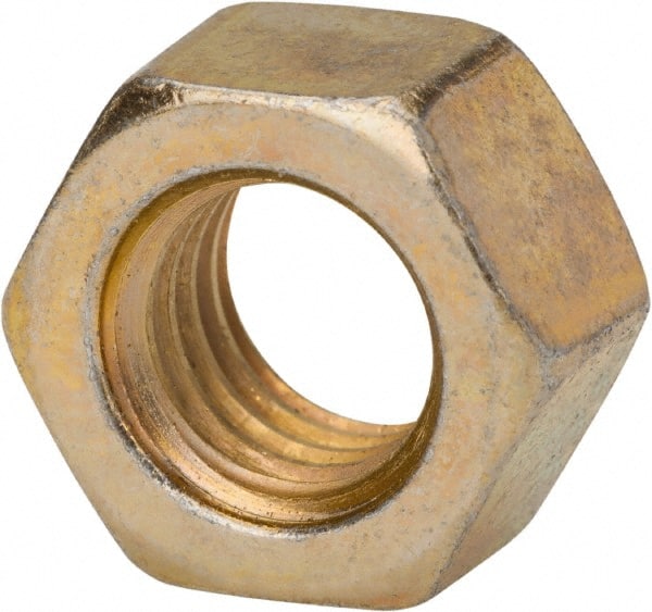 1/4-28" Grade 8 Finished Hex Nuts Zinc Yellow FINE THREAD 200 