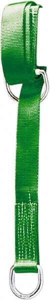 Anchors, Grips & Straps; Product Type: Crossarm Anchor Strap ; Material: Polyester ; Color: Green ; Connection Type: D-Ring ; Standards: OSHA 1926; OSHA 1910; ANSI A10.32; ANSI Z359.1 ; Temporary/Permanent: Temporary