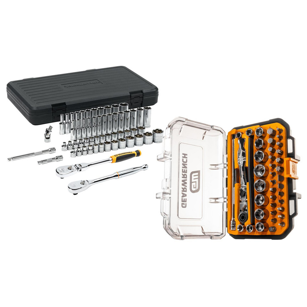 GEARWRENCH - 57 Pc. 3/8" Drive 6 Point Standard and Deep SAE & Metric ...