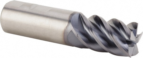 Kennametal 4048649 Square End Mill: 5/8 Dia, 1-5/8 LOC, 5/8 Shank Dia, 4 OAL, 5 Flutes, Solid Carbide Image